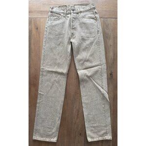 Vintage Levi's 501 Denim Tan Acid Wash Jeans Size 30x32 Straight Retro 80s USA